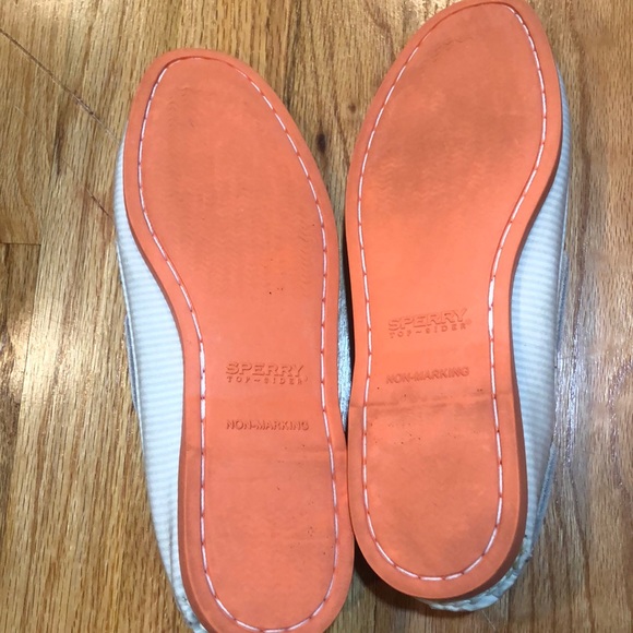 Blue and white striped top sider sperrys - Picture 5 of 8